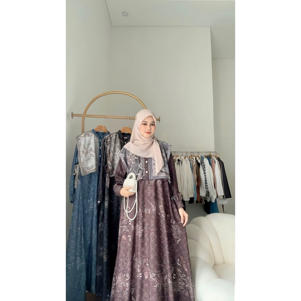 CANDY LADY Canio Vest Pattern Maxi / Gamis Wanita Terbaru
