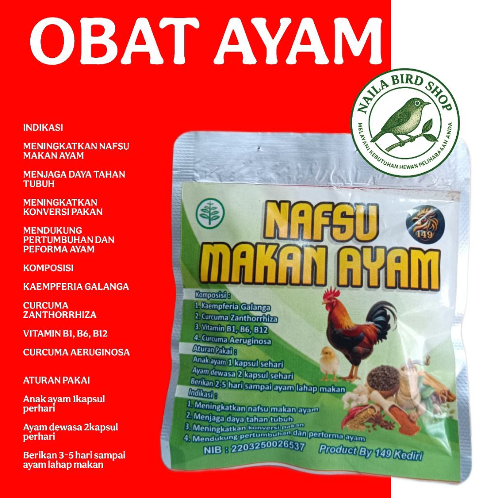 PENAMBAH NAFSU MAKAN AYAM OBAT AYAM NAFSU MAKAN MEMPERCEPAT PERTUMBUHAN AYAM