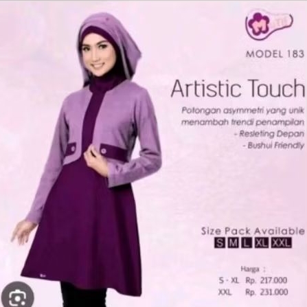 Tunik Mutif 183 atasan wanita muslimah