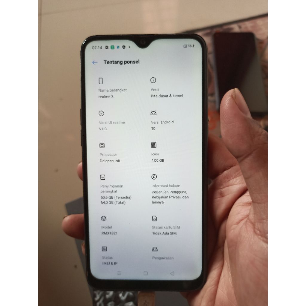 realme 3 ram 4 64 real photo preloved kamera diatas hp 2jutaan sekarang mayan hemat udah bisa foto2