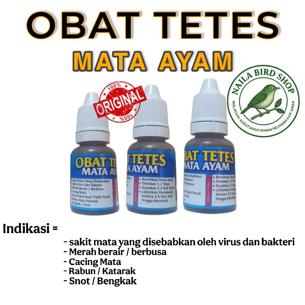 OBAT TETES MATA AYAM KATARAK SNOT RABUN OBAT AYAM MENGATASI MATA AYAM BENGKAK DLL