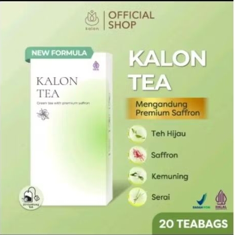 Kalon Teh Hijau Premium Saffron Green Tea - Minuman Kalon Tea