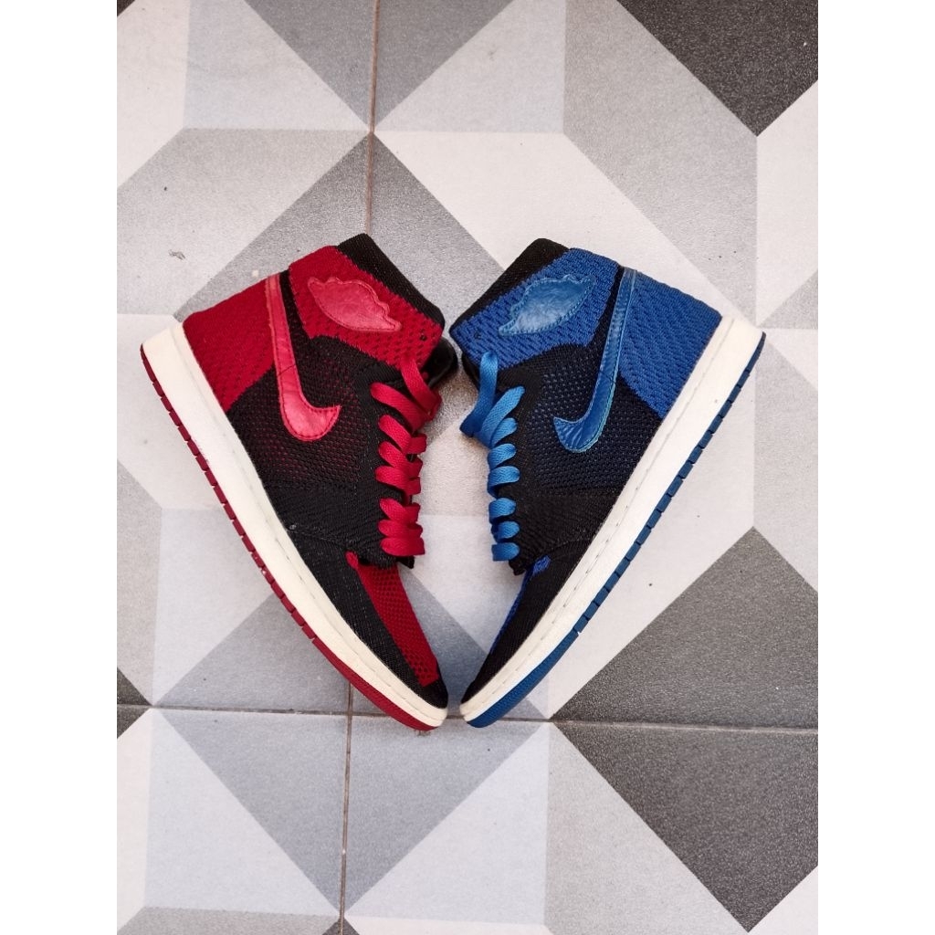 Jordan 1 High Flyknit Royal x Bred