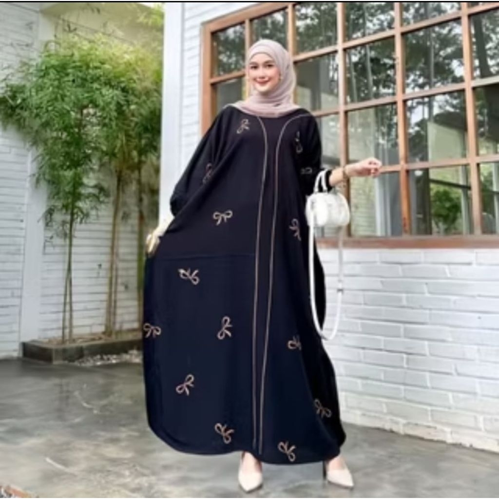 Kaftan Pitaloka Super Jumbo Busui Kaftan Batik Rayon Tebal Baju Muslim Wanita
