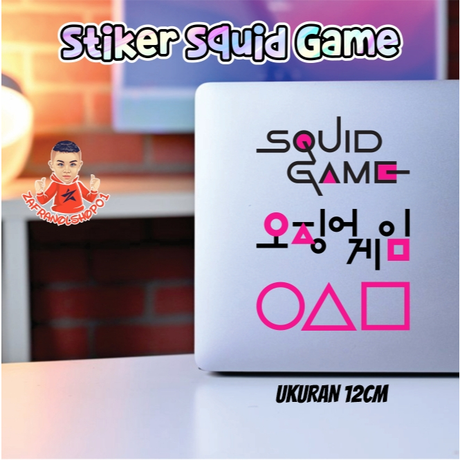 Cutting Stiker Squid Game Stiker laptop Helm Mobil Motor