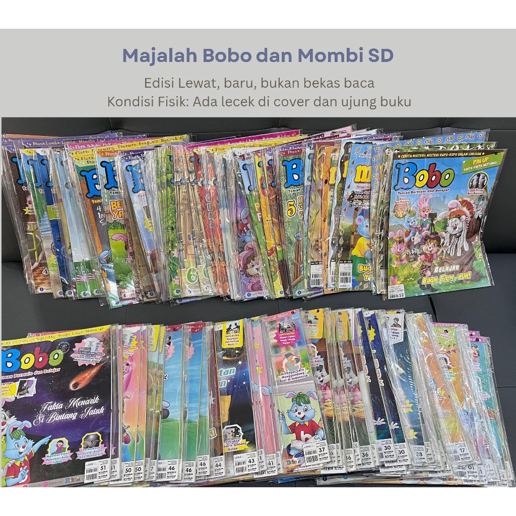 HABISKAN STOK Majalah Anak Bobo dan Mombi SD Edisi Lewat | Majalah Edukasi dan Pengetahuan Anak (EDI
