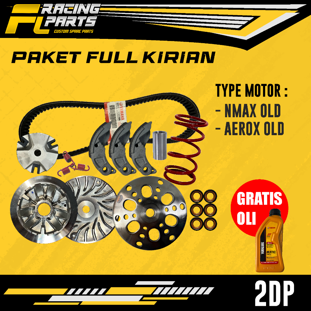 PAKET UPGRADE KIRIAN CVT full paket NMAX AEROX NEW OLD 2DP