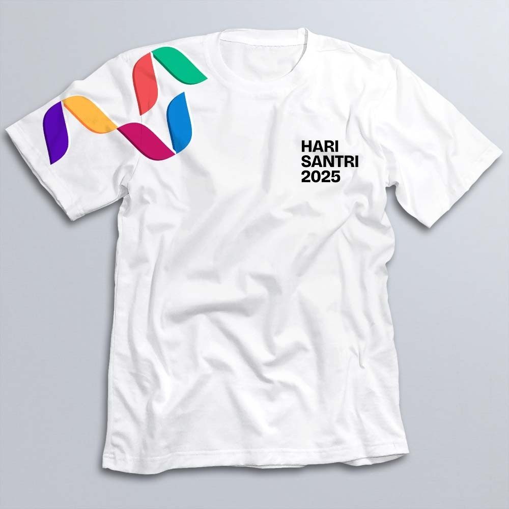 Kaos Hari Santri 2025 - Baju HSN Cotton Combed Logo Resmi - Kaos HSN A8711