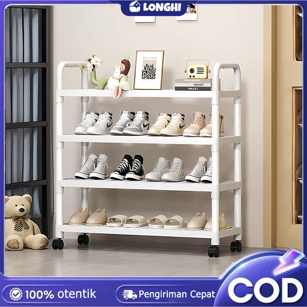 sepatu kecil rak sepatu plastik 2/3/4/5 susun rak sepatu plastik rak sepatu estetik sepatu minimalis