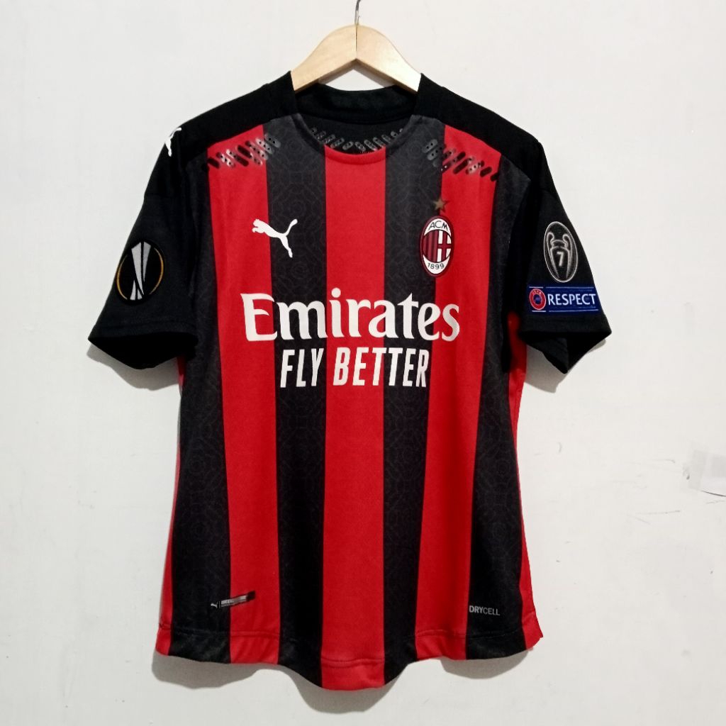 Jersey Player Issue Ac Milan Home 2020/2021 Grade Ori Nameset Ibrahimovic
