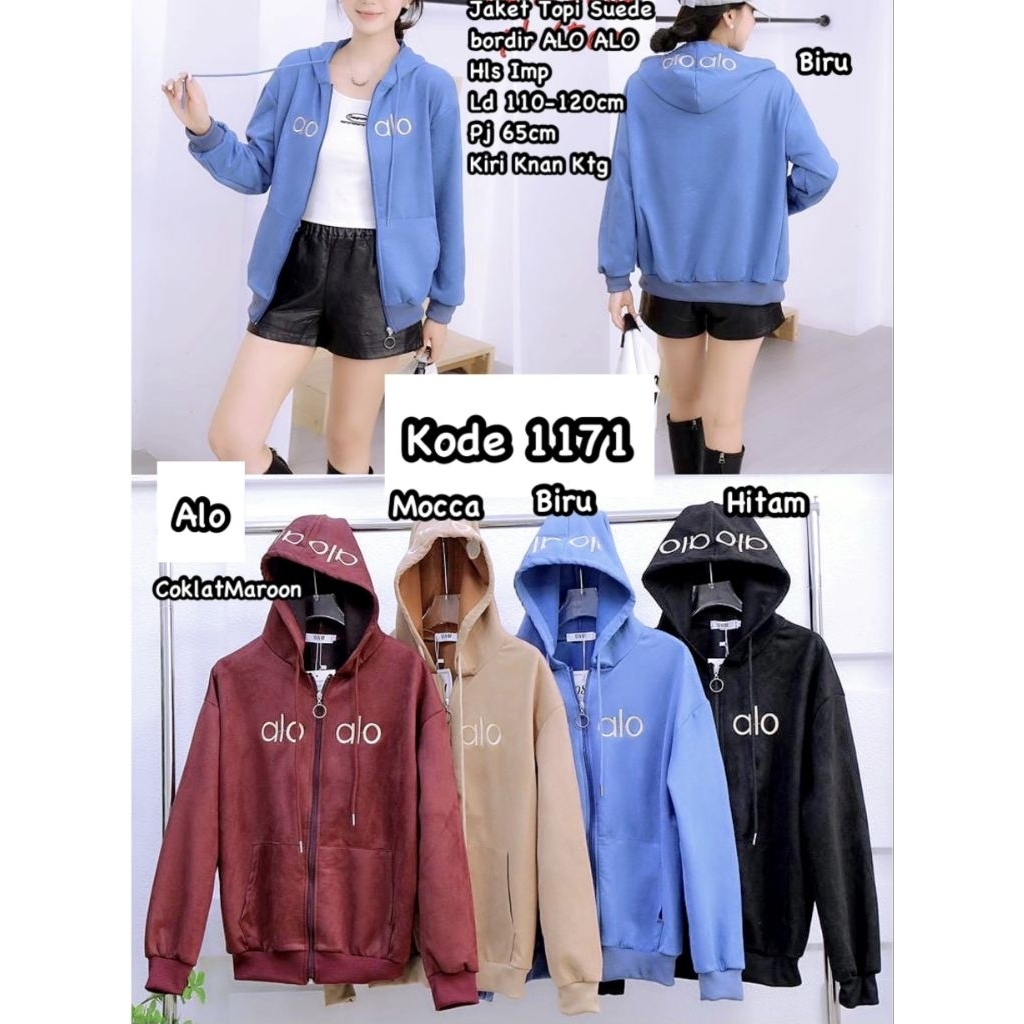 Jaket Wanita Topi Suede/Jacket Halus Import/Outer Wanita Topi