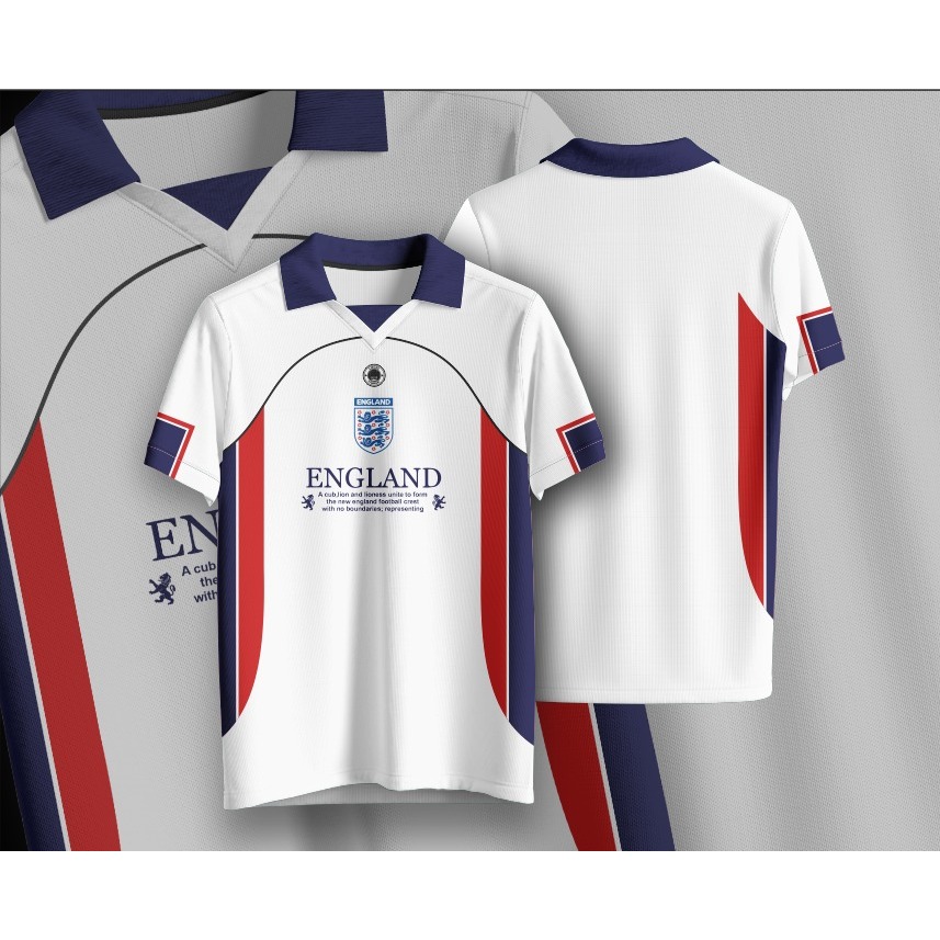 Baju Jersey ENGLAND // Jersey Olahraga // Jersey Retro // Jersey Vintage // Jersey Inggris // Jersey