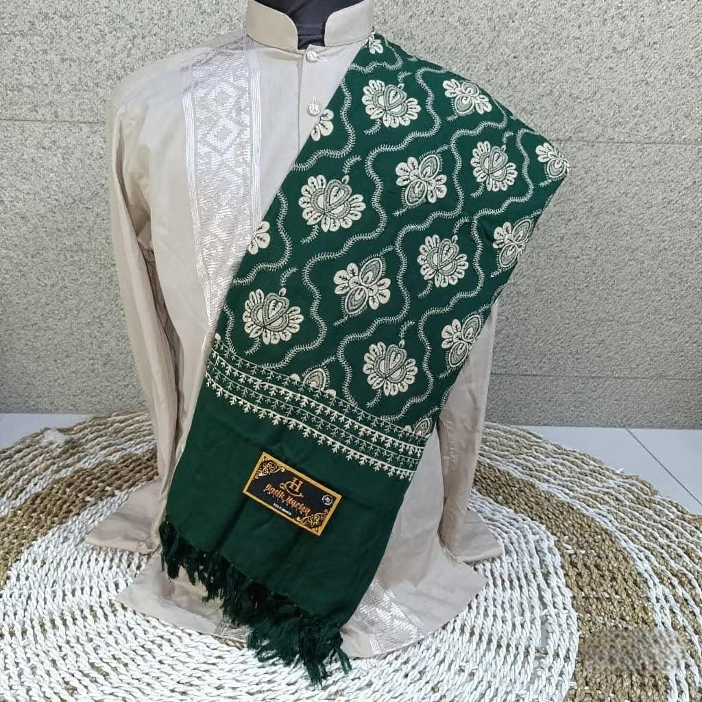 Sorban Hijau Kasmiri Kashmir Sorban Hijau Jumbo Sorban Habib Motif Batik Sorban Panjang SORBAN PRIA 