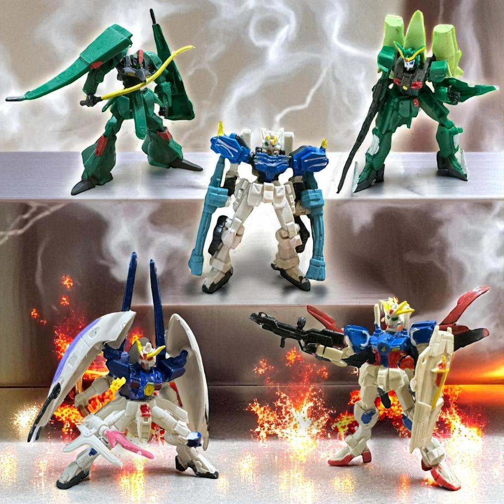 TERMURAH Bahan Karet Mainan Robot Gundam Anak Laki-Laki Uk Mini Diameter 9cm / Mainan Robot Fighter 