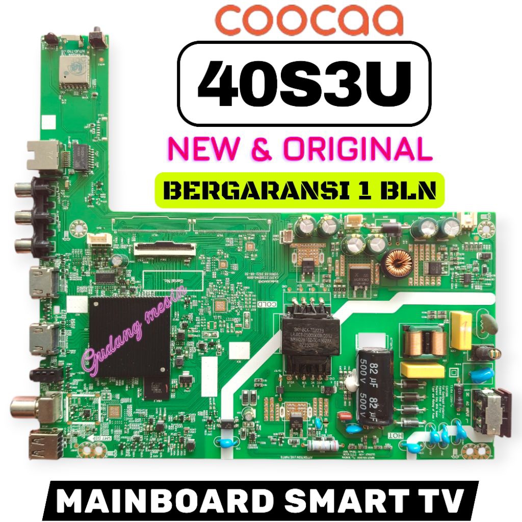 MAINBOARD TV COOCAA 40S3U / MB TV COOCAA 40S3U / MESIN TV COOCAA 40S3U / MODUL TV COOCAA 40S3U / MB 