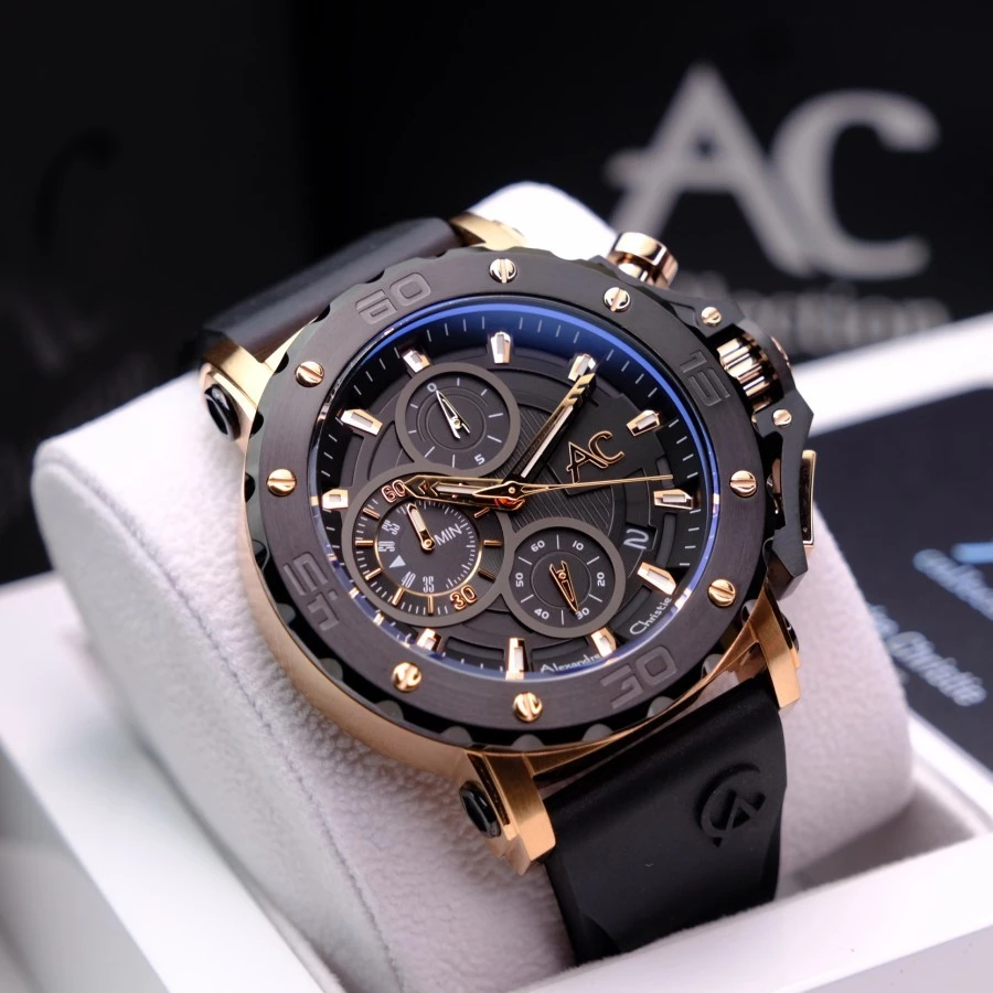 ORIGINAL JAM TANGAN ALEXANDRE CHRISTIE PRIA AC GARANSI RESMI ALEXANDER CRISTIE COWOK 6141 6410 6506 