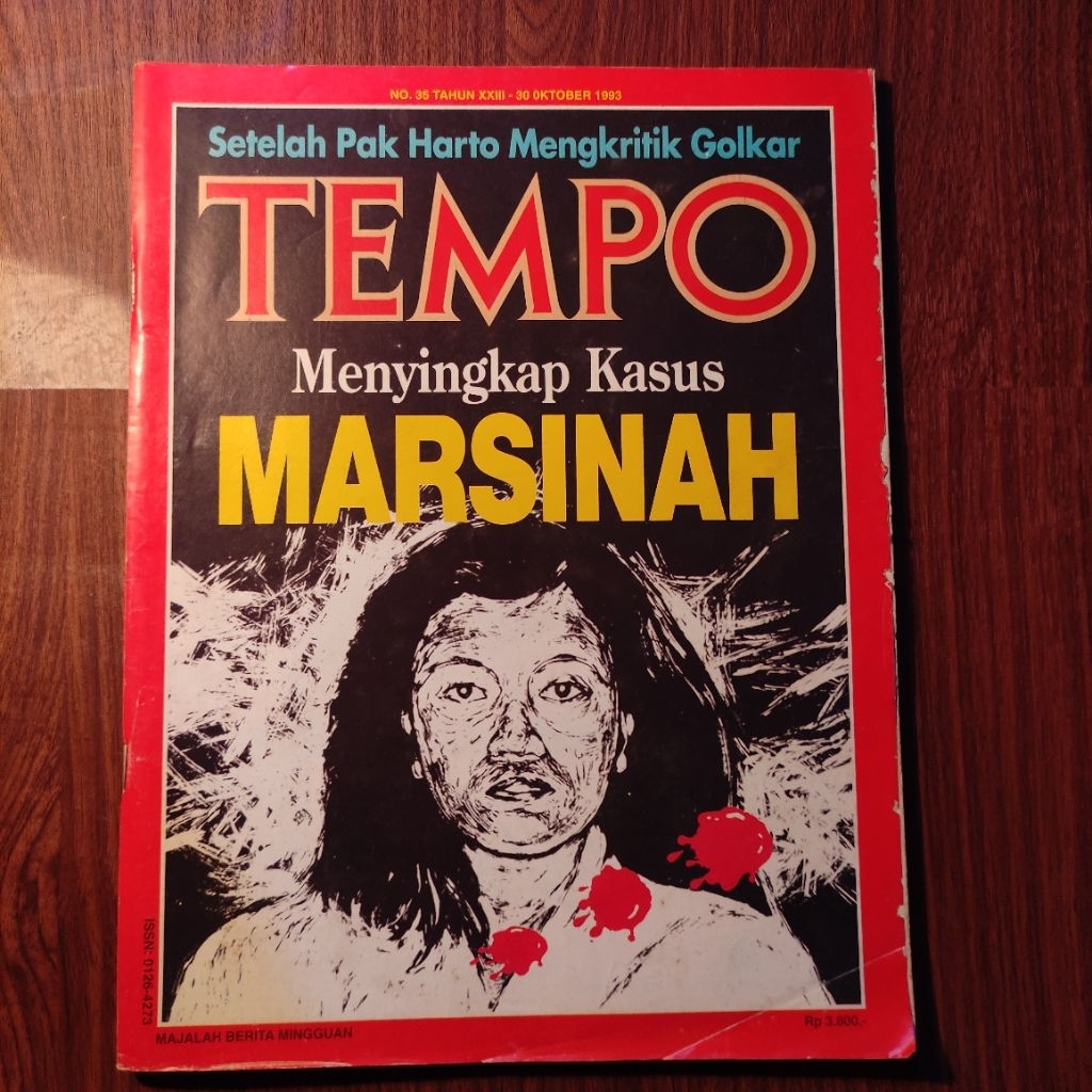 Majalah Tempo 30 Oktober 1993 Menyingkap Kasus Marsinah