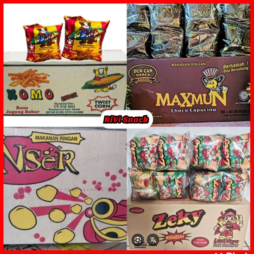 Chiki berhadiah Maxmun/panser 1 dus isi 40pcs