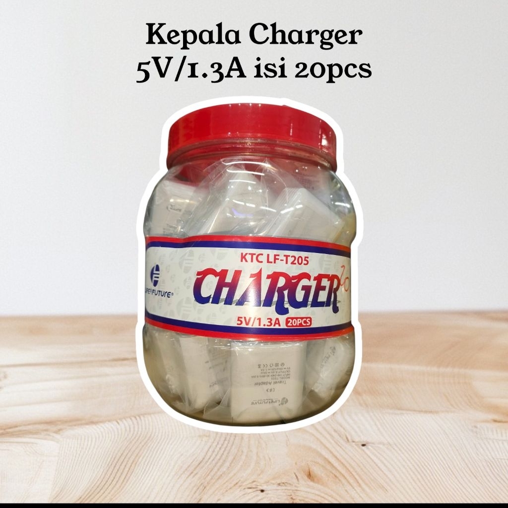 KEPALA CHARGER 1.3Ampere 1 Toples isi 20pcs