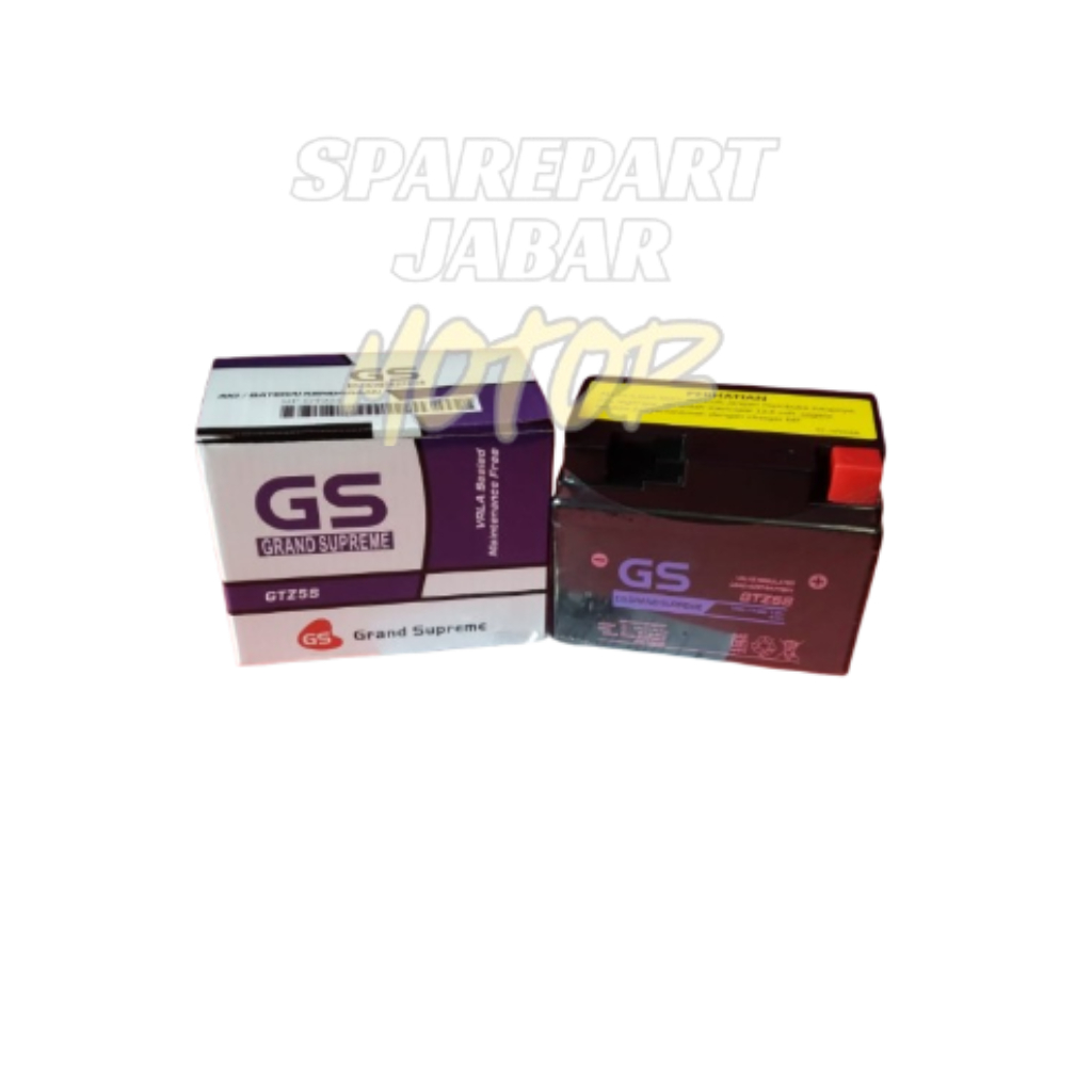 Aki Kering Motor Aki GS Grand Supreme 12V 5A GTZ5S Beat Scoopy
