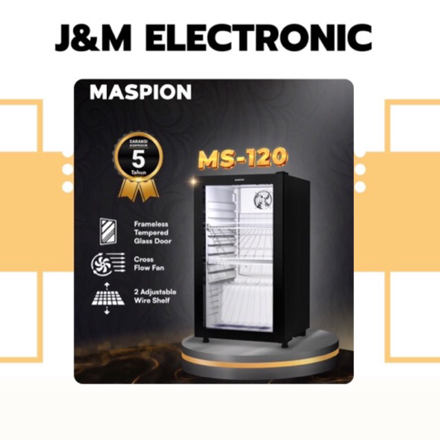 MASPION showcase MS-120 126 LITER showcase maspion MS-120 126 liter