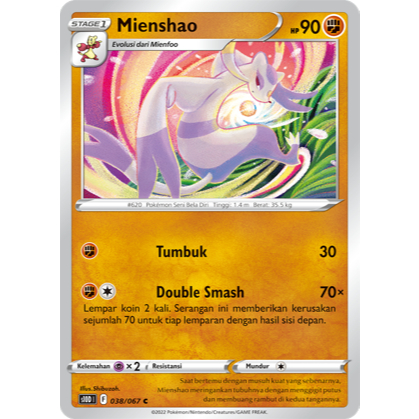 Mienshao C s10d 038/067 - Pengamat Waktu - POKEMON TCG INDONESIA