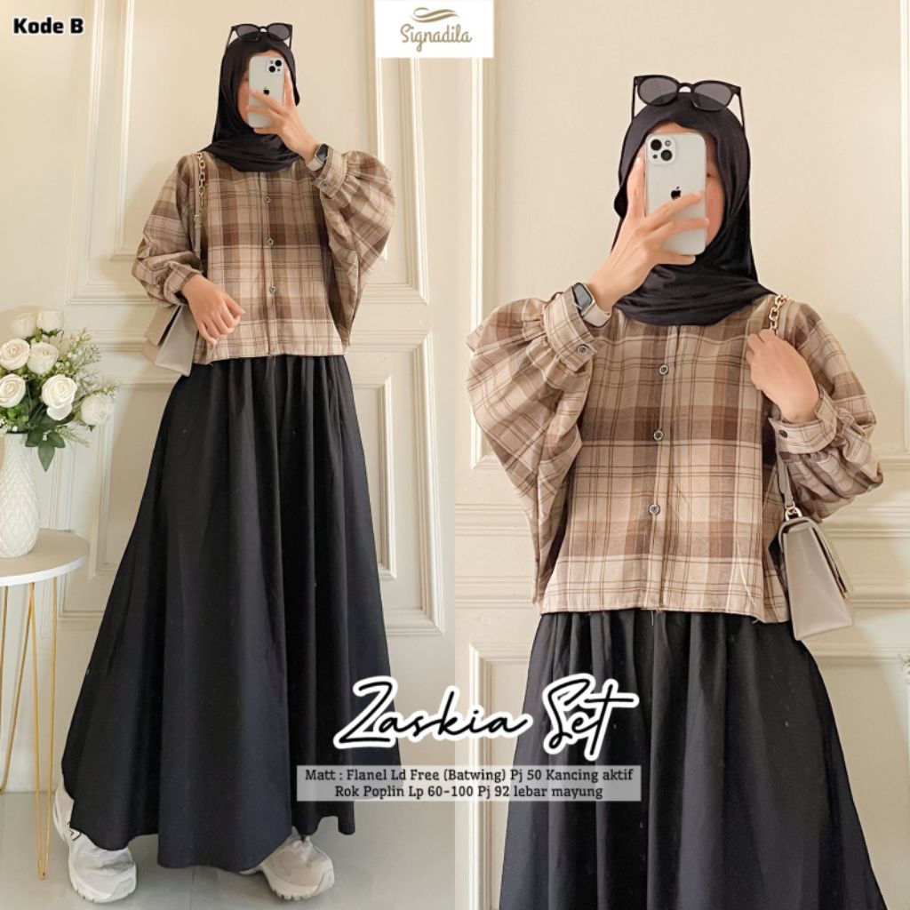 Zaskia Setelan Best Seller By Signadilla