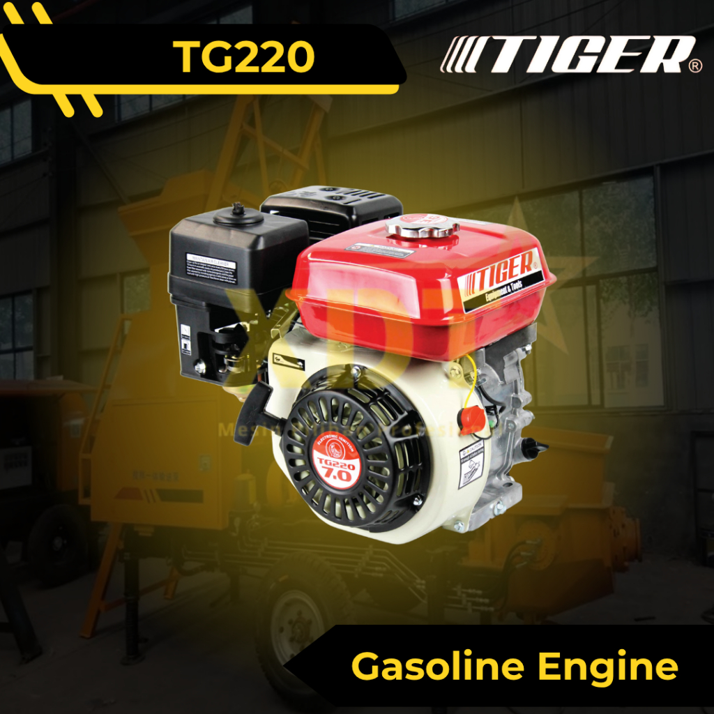 TIGER TG220 Mesin Penggerak Bensin Serba Guna 7.5 Hp 4 Tak Gasoline Engine TIGER  TG 220