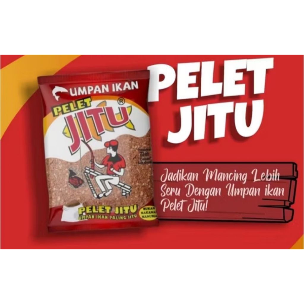 UMPAN PELET JITU PREMIUM ORGINAL 1 BUNGKUS CAMPURAN UMPAN IKAN MAS DAN NILA