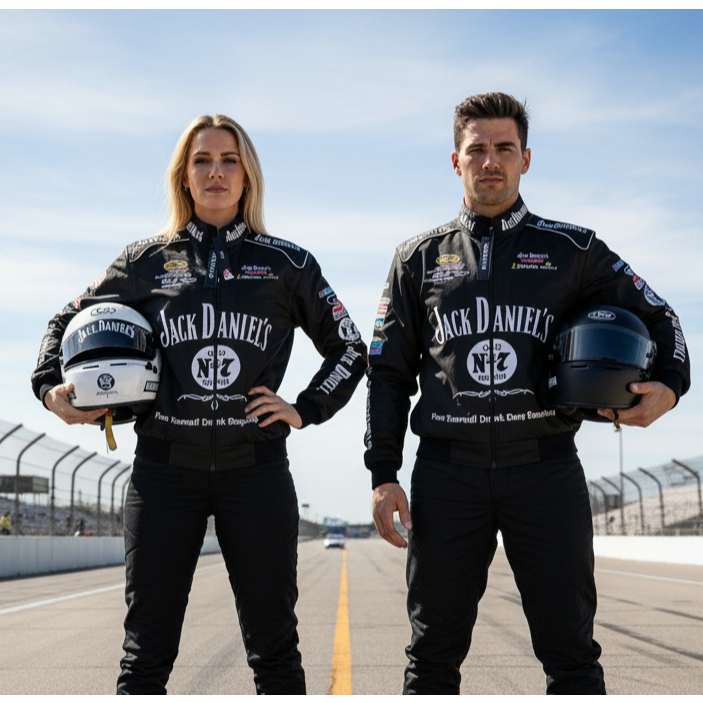 ASHYC Jaket Motor Pria Dan Wanita Biker Racing Parasut