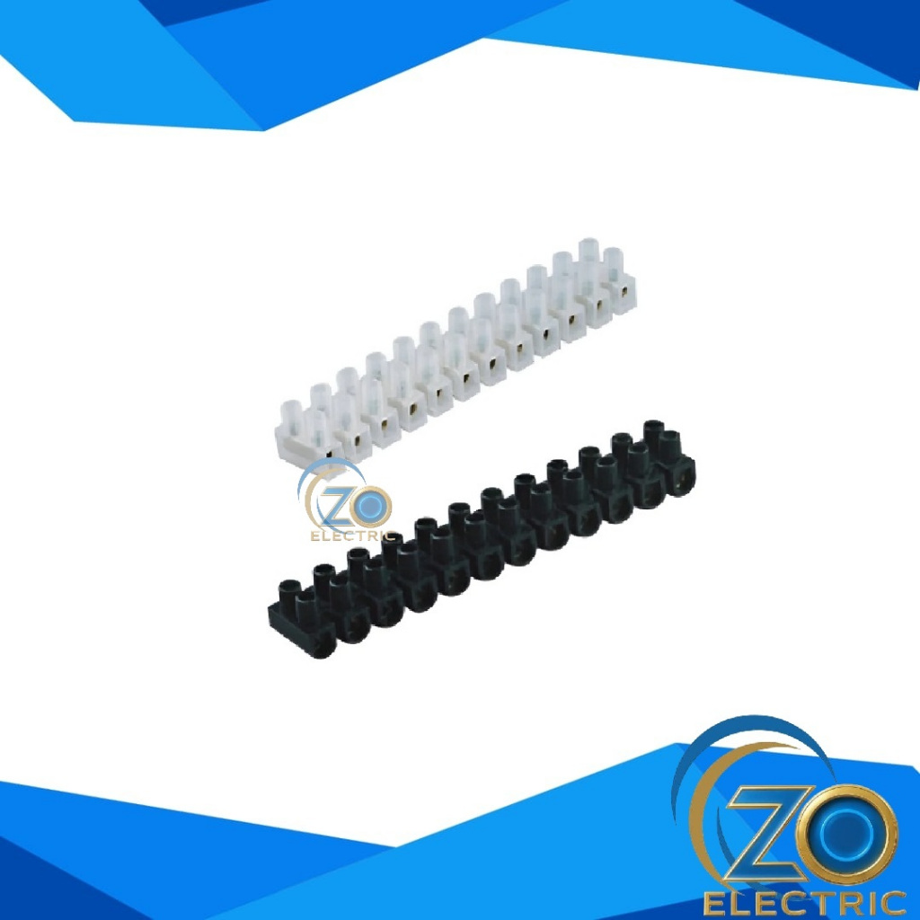 TERMINAL BLOCK KRUSTIN 10mm 10A / TERMINAL BLOK KRUSTIN 10mm 10A HITAM PUTIH