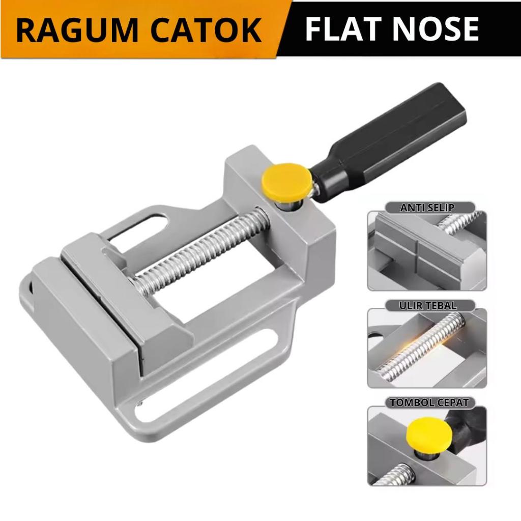 Tanggem Penjepit Bor Mini Ragun Hoder Dudukan Mesin Bor Quick Release Penjepit Mini Ragum Anti Selip