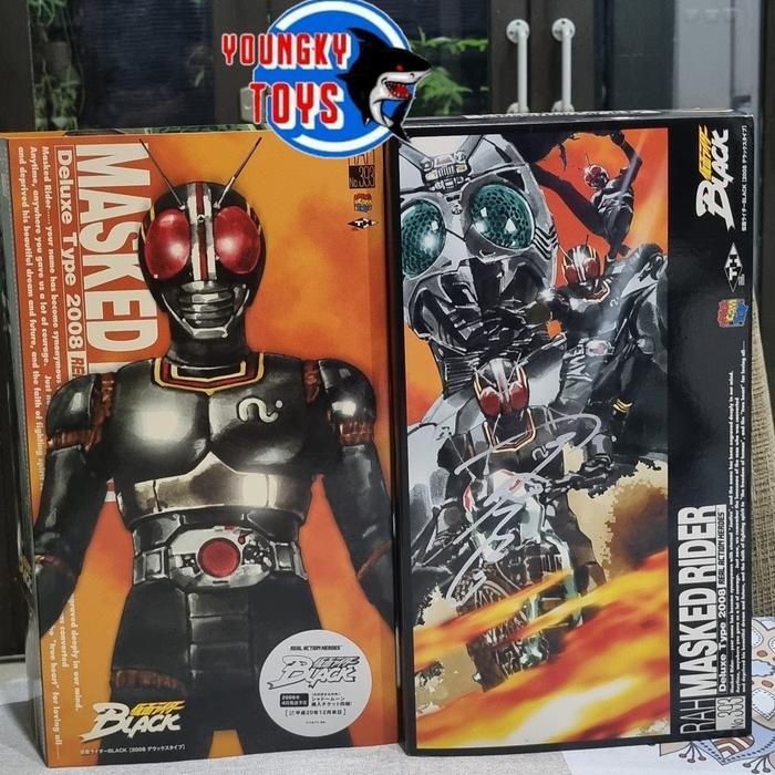 RAH Kamen Rider Black, Back in Box in good condition with Original Signature by Tetsuo Kurata (Japan