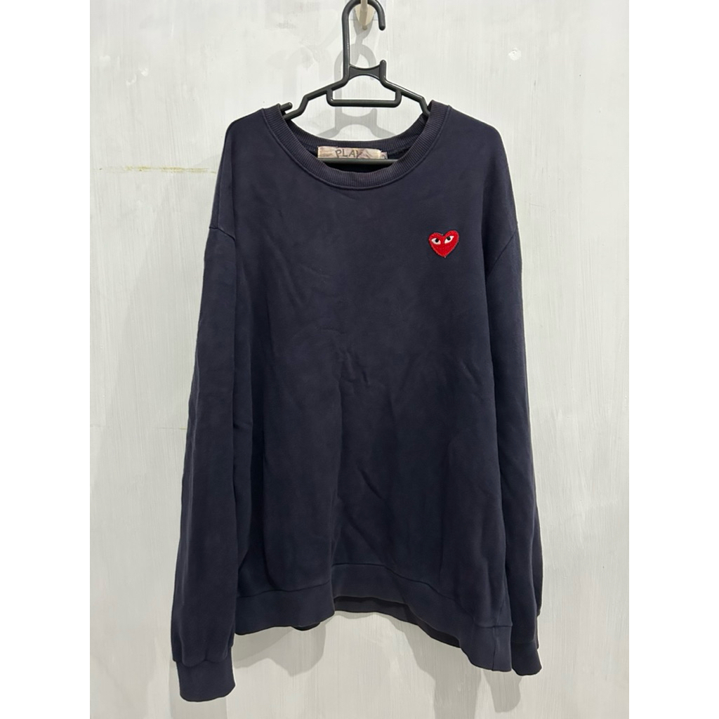 CDG Navy Crewneck Second Original
