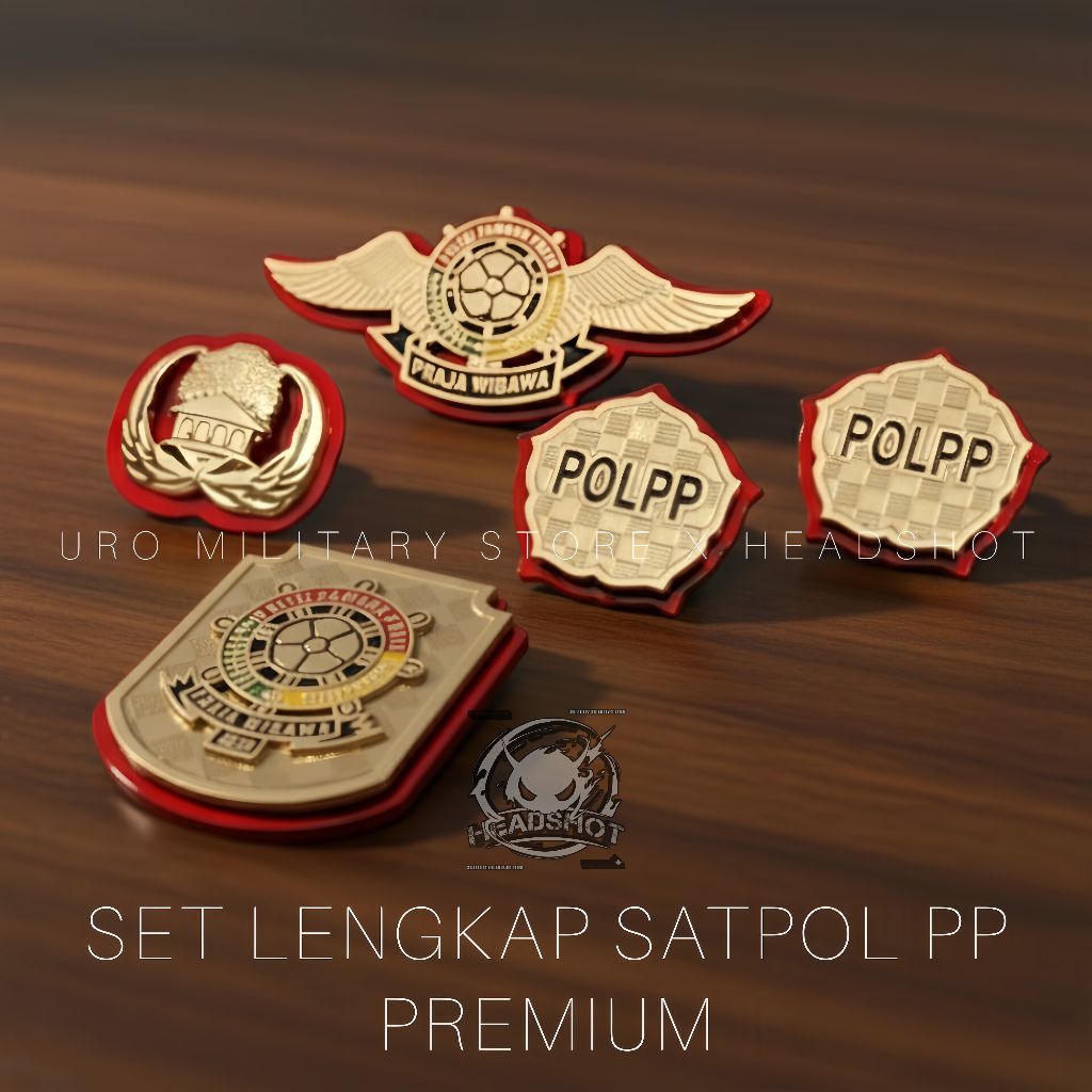 ATRIBUT SATPOLPP/PIN SATPOLPP/ WING POLPP/MONOGRAM POLPP/KEWENANGAN POLPP/PIN KORPRI