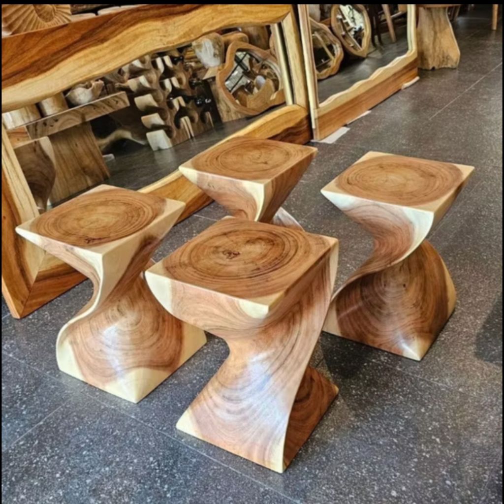 Stool Z Kayu suar Trembesi Solid