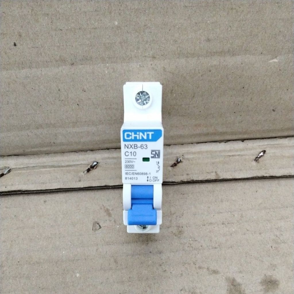 MCB Chint NXB-63 1P 6kA C10 / 10 Amper ORIGINAL