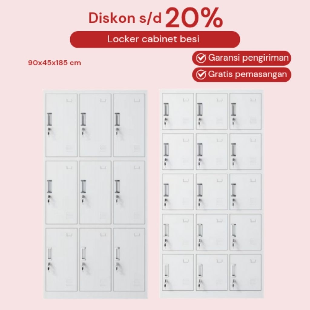 Lemari Locker Besi / Lemari Loker Importa / Lemari Cabinet Besi Minimalis Termurah Ciamis Tasikmalay