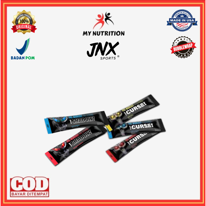 JNX THE CURSE SHADOW POWER PRE WORKOUT SACHET - Suplemen Energy Drink BPOM Pre Workout