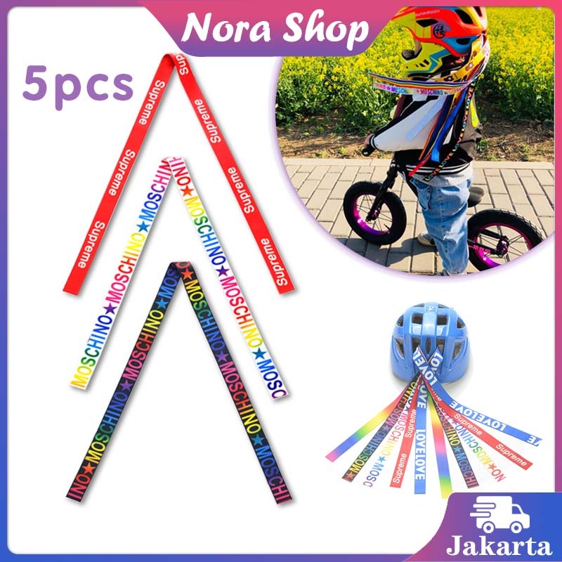5Pcs Aksesoris Helm Pushbike Anak / Aksesoris Helm Pushbike / Aksesoris Helm Pita