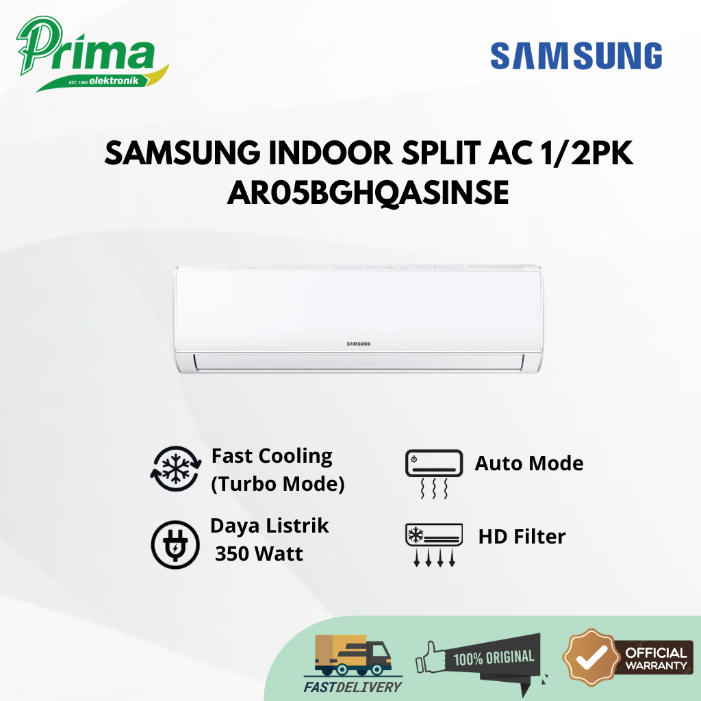 SAMSUNG INDOOR SPLIT AC 1/2PK AR05BGHQASINSE NEW