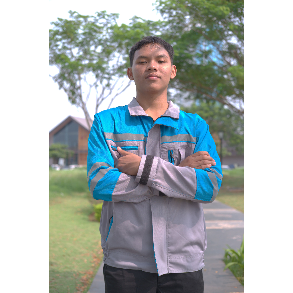 Jaket Hoodie Safety Wearpack Seragam Kerja Lapangan Proyek Pria Wanita Engineer Tambang