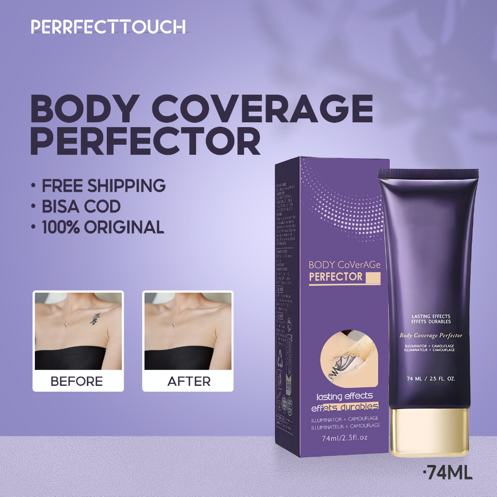 100%ORI/COD EELHOE Body Coverage Perfector 74ml Concealer Gaib Kulit Tubuh Tato Menutupi Dasar Bukti