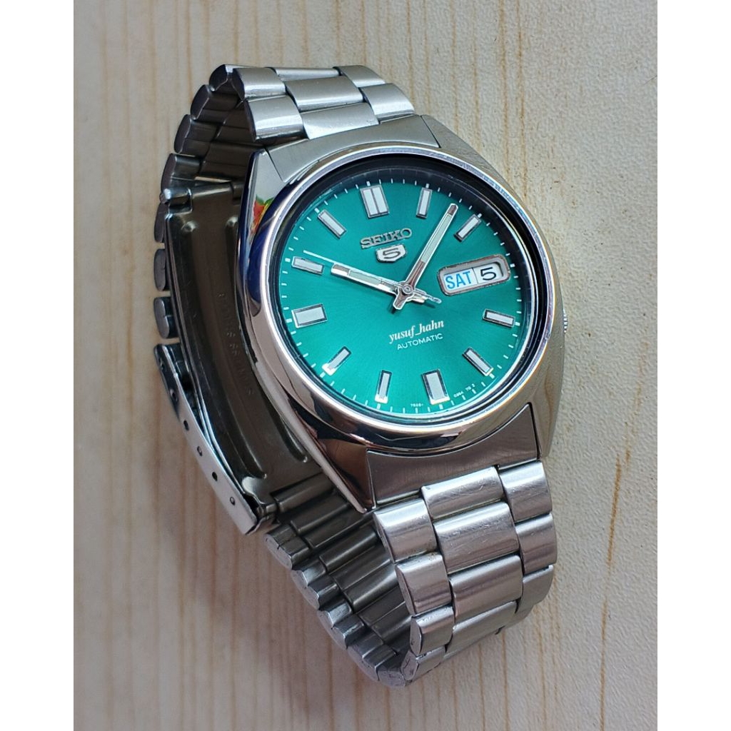 Seiko 5 automatic original snx447 emerald green dial hijau rare