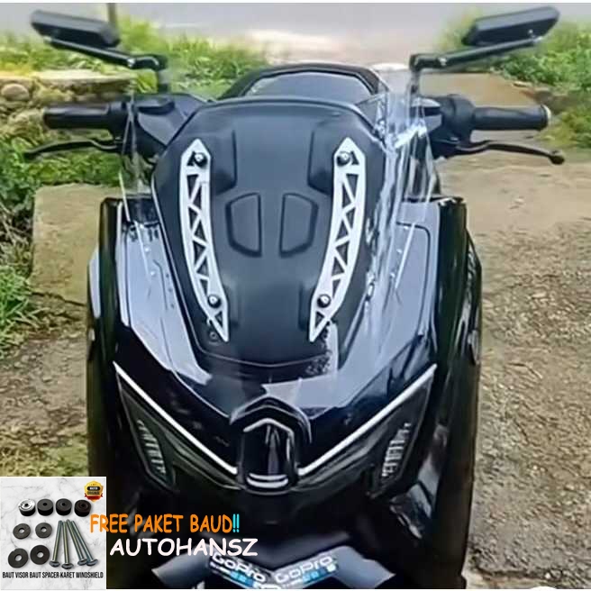 AKSESORIES VISOR MINI NMAX 2024 SD 2025/ WHINDSHIELD NMAX NEO SIRIP / GARNIS NMAX TURBO CYBORG
