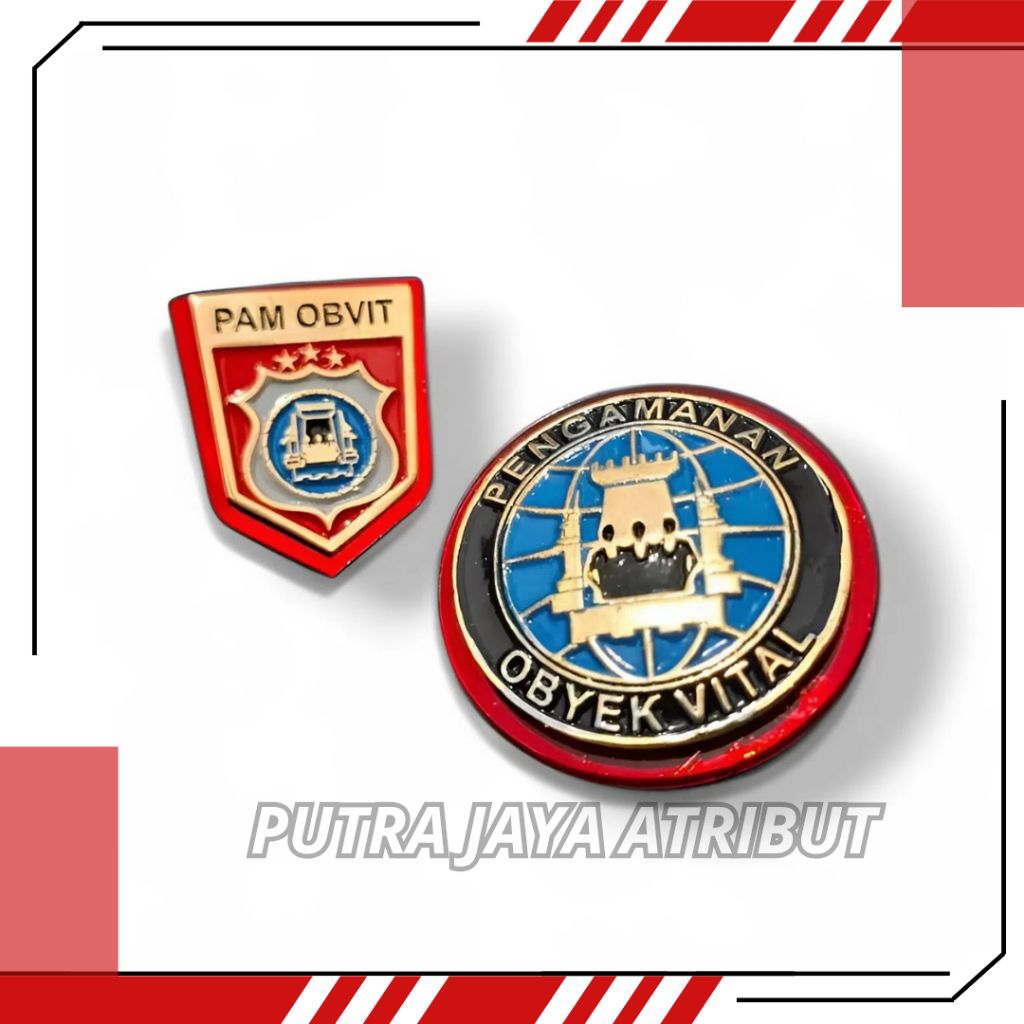 PIN OBVIT POLRI | PIN PENGAMANAN OBYEK VITAL POLRI EXCLUSIVE TERBARU PREMIUM QUALITY TERSEDIA MAGNET