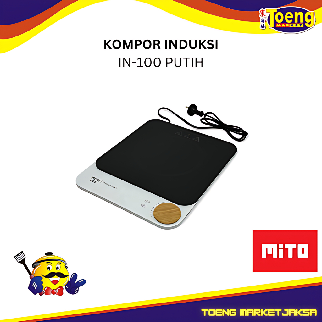 Kompor Induksi Mito - INDUCTION COOKER IN-100 WHITE MITO