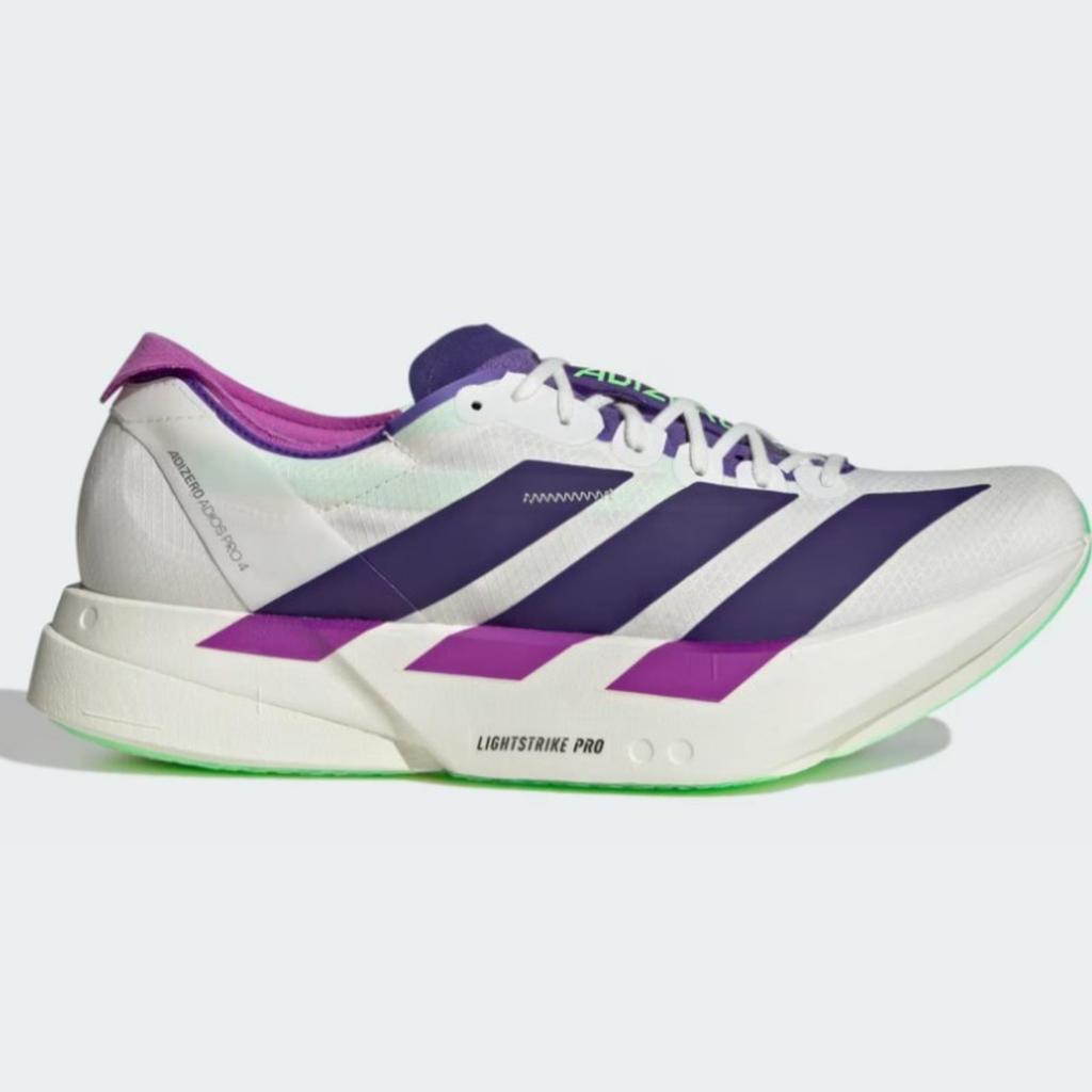 ADIDAS ADIZERO ADIOS PRO 4 CORE WHITE COLLEGIATE PURPLE JR6363
