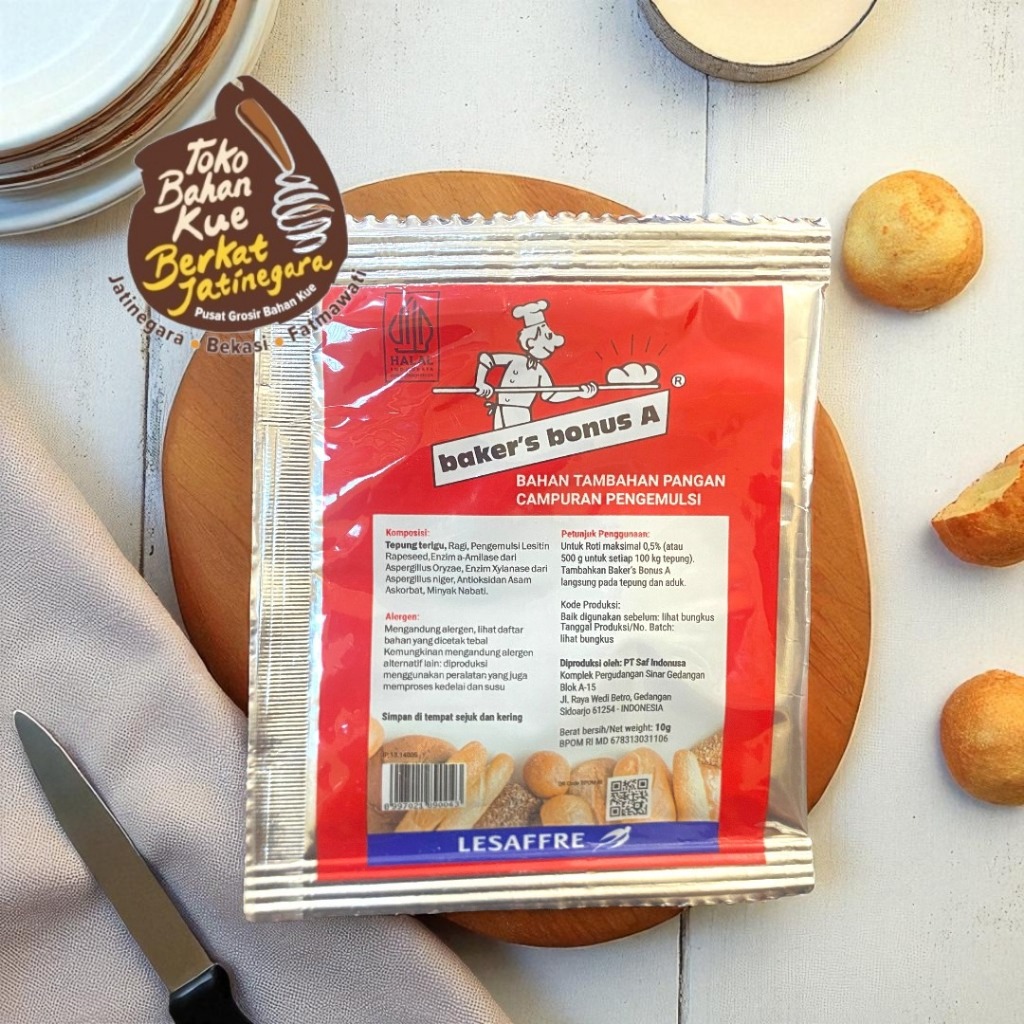 BAKER BONUS A Sachet 10gr / BREAD IMPROVER / PCS