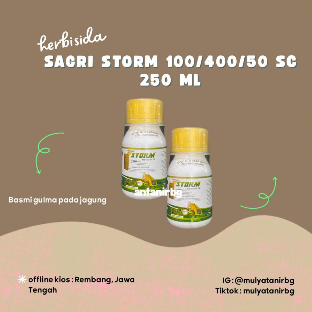 HERBISIDA SAGRI STORM 100/400/50 SC 250 ML - basmi gulma pada jagung